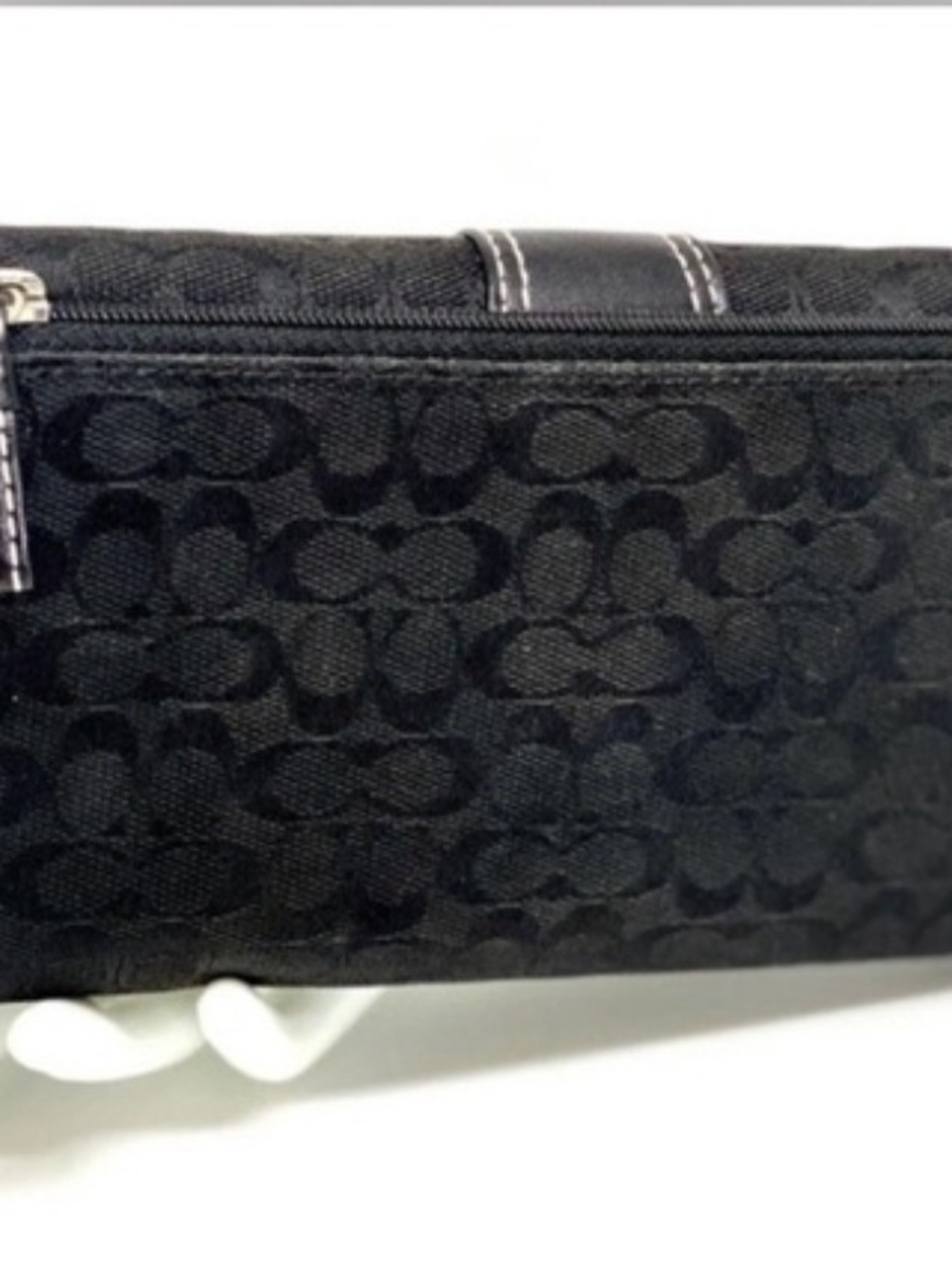 Coach EUC! Vintage Y2K Coach Soho Signature Buckle Trifold Long Wallet - Picture 4 of 9